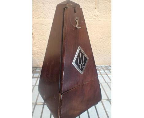 Vintage walnut cased metronome