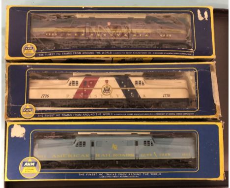 Ahm ho scale 3x usa outline diesel locomotives boxed