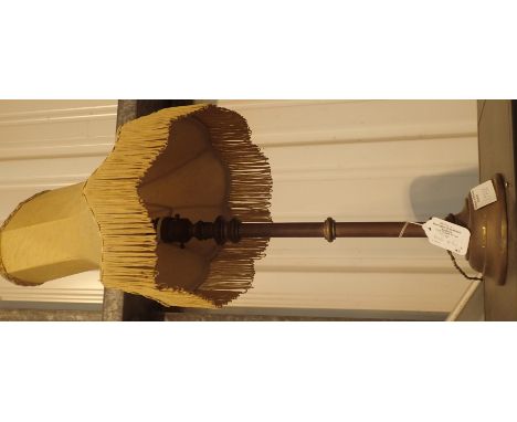 Brass Post Office lamp with later shade