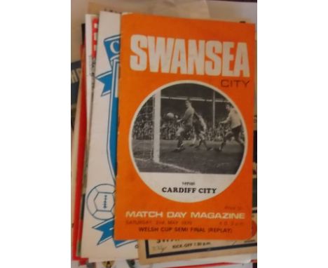 Good collection from the 1960's onwards, County Cups, Texaco, Anglo Italian, Welsh Cup etc. Includes many Finals / Semi-Final