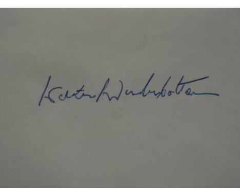 Rare original autograph of Walter Winterbottom who played for Man Utd before becoming the very first England Manager in 1946