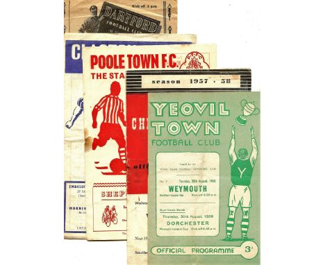 Yeovil &amp; Poole Southern League Cup the rest are Southern league fixtures.
&nbsp;
Mixed condition, mostly good.
