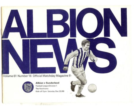 First Division fixture 1969/70.
&nbsp;
Volume 61 Number 16.
&nbsp;
Very good condition apart from some light stains on pages 