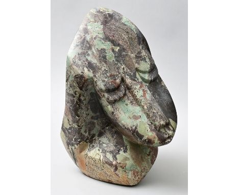 Rukodzi, Edronce. Geb. 1952 Guruve District, Zimbabwe.Skulpturales Objekt, Stein. Rückseite sign. H. 41 cm Edronce Rukodzi, b