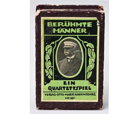 Quartett "Berühmte Männer", Deutschland, 1914-1918Verlag Otto Maier, Ravensburg, No. 264, vertrieben von Alfred Nautze, Pirna