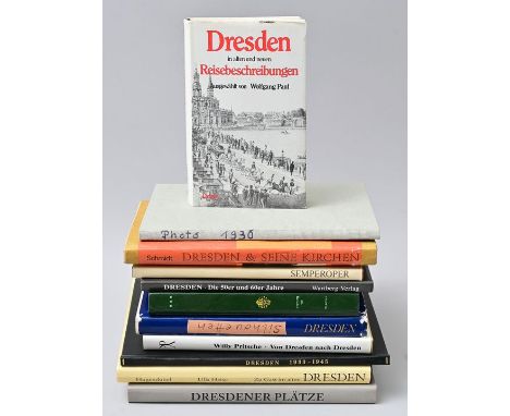 Elf Titel Dresden.Schmidt: Dresden &amp; seine Kirchen. Eine Dokumentation, Evangel. Verlagsanstalt Berlin 1976; Paul: Dresde