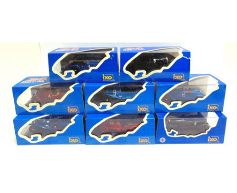 EIGHT 1/43 SCALE MODEL LE MANS WINNING RACING CARS  1920s-30s era, by Ixo, each mint or near mint and boxed.