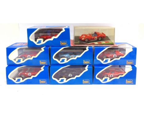 EIGHT 1/43 SCALE MODEL LE MANS WINNING RACING CARS  1960s era, by Ixo (7), and another, each mint or near mint and boxed.