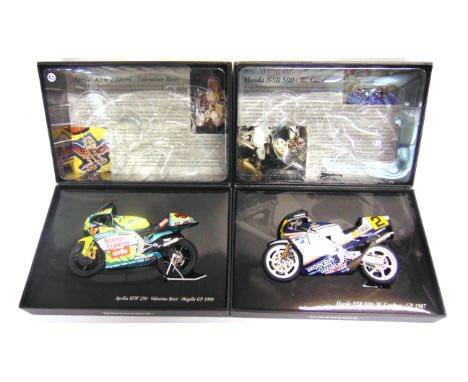 TWO 1/12 SCALE MINICHAMPS CLASSIC BIKE SERIES MODELS  comprising a No.24 (Item 122 87002), 1987 Honda NSR 500, W. Gardner, ra