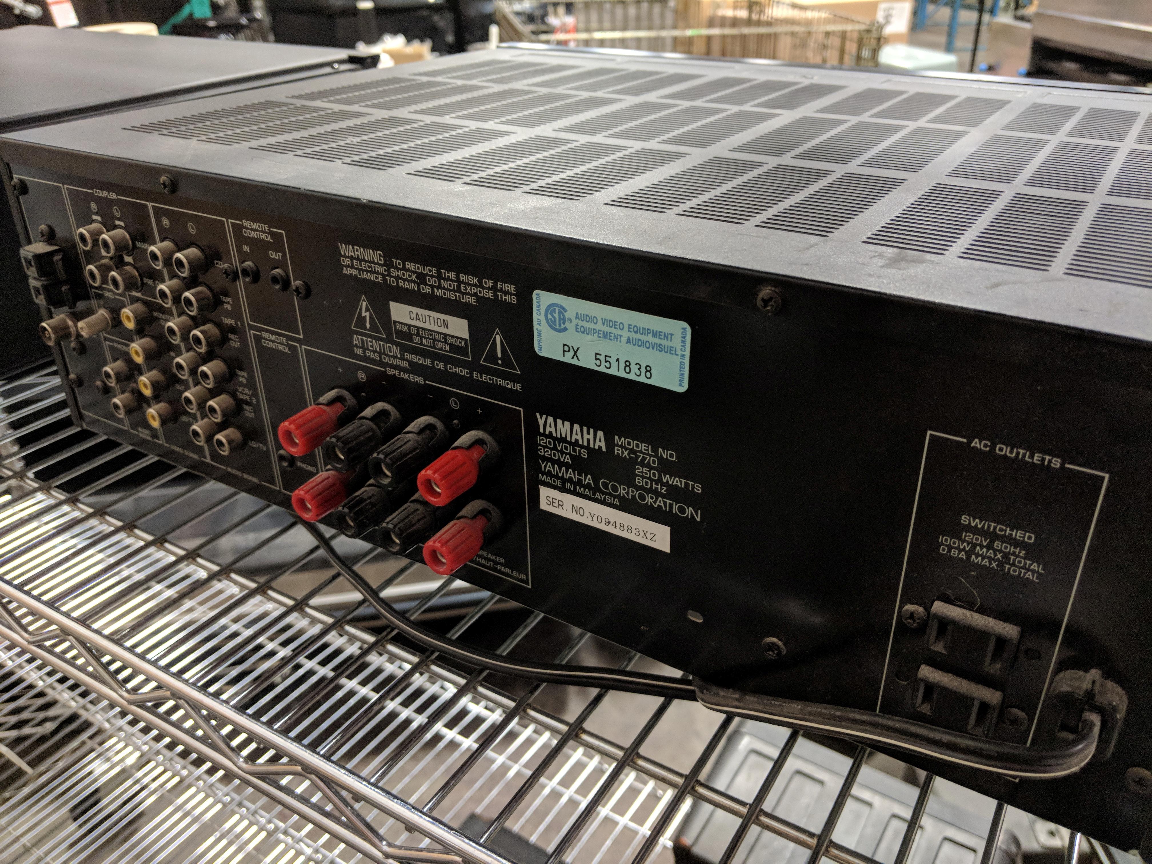 Yamaha RX 770 Receiver,Used, From Working Location, Location S1