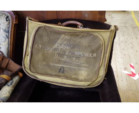 A scarce World War II US Army kit bag. 