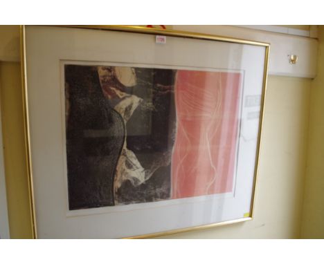 Ann Brunskill, 'The Lovers', signed, titled and numbered 17/30, colour lithograph, pl.45 x 59.5cm. 