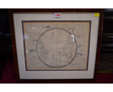 Chinese School,&nbsp;figures, print, I.25 x 32.5cm.&nbsp;&nbsp;&nbsp; 