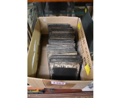 A collection of magic lantern slides of Japanese views, (approx 62). 