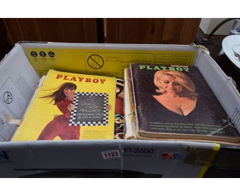 A quantity of vintage Playboy and other gentlemen's magazines.&nbsp;&nbsp;This lot can only be collected on Saturday 5th Sept