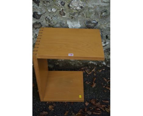 A contemporary oak lamp table.&nbsp;This lot can only be collected on Saturday 5th September (10-2pm) 