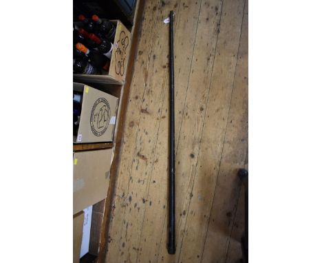 A vintage Burroughes &amp; Watts one piece snooker cue,&nbsp;in metal tube.&nbsp; 