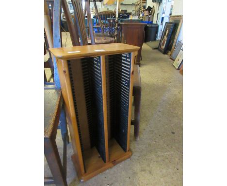 GOOD QUALITY BEECHWOOD TURNED PLANTER TOGETHER WITH A FURTHER SIMILAR STANDARD LAMP AND A FURTHER PINE FRAMED CD RACK (3)    