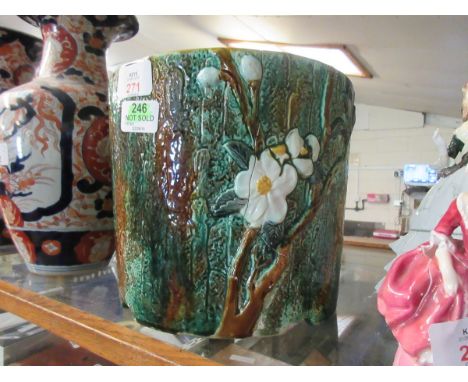 MAJOLICA PLANTER (A/F)    