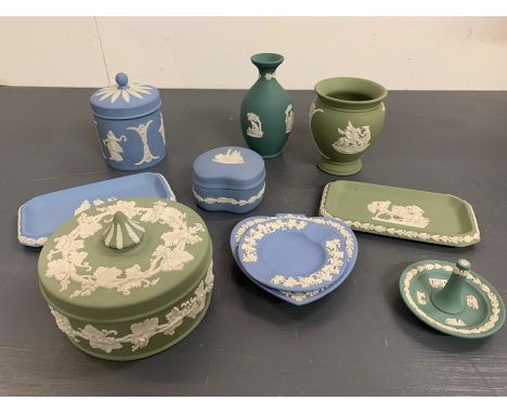 A selection of Wedgewood Jasperware 