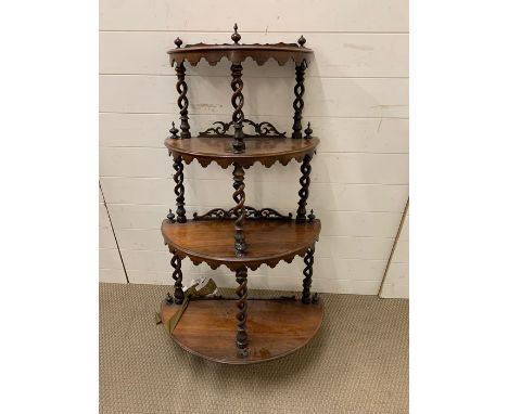 A four tier free standing shelf (H110cm)