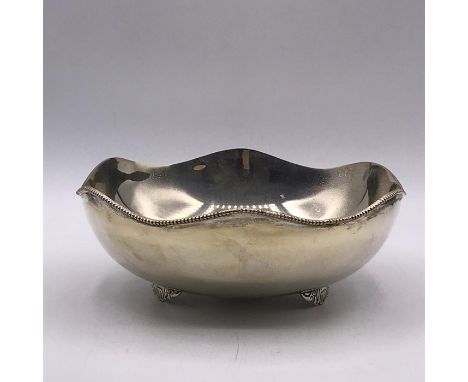 A Mexican silver bowl.