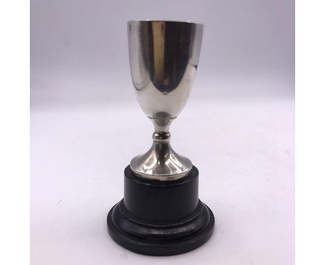 A small hallmarked silver cup on stand SB&amp;S Ltd, Birmingham.