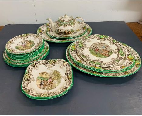 A selection of Copeland Spode "Spode's Byron" dinner service 