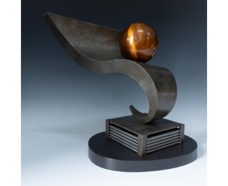 Eugene Perry is an award-winning abstract metal sculptor from Philadelphia who was a mentee of Jung Park. This piece titled A