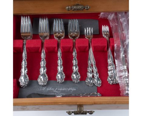 Large collection of various utensils consisting of: 1 Butter serving knife (6.75"L x 0.75"W), 1 pierced spoon ( 8.75"L x 1.75