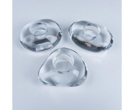 This exquisite set includes three decorative tealight candle holders designed by Lena Bergstrom, each shaped to resemble smoo