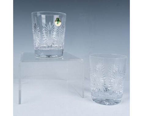 This pair of Waterford crystal rocks glasses from the Millennium Collection, A Toast to the Year 2000. Part of a special edit