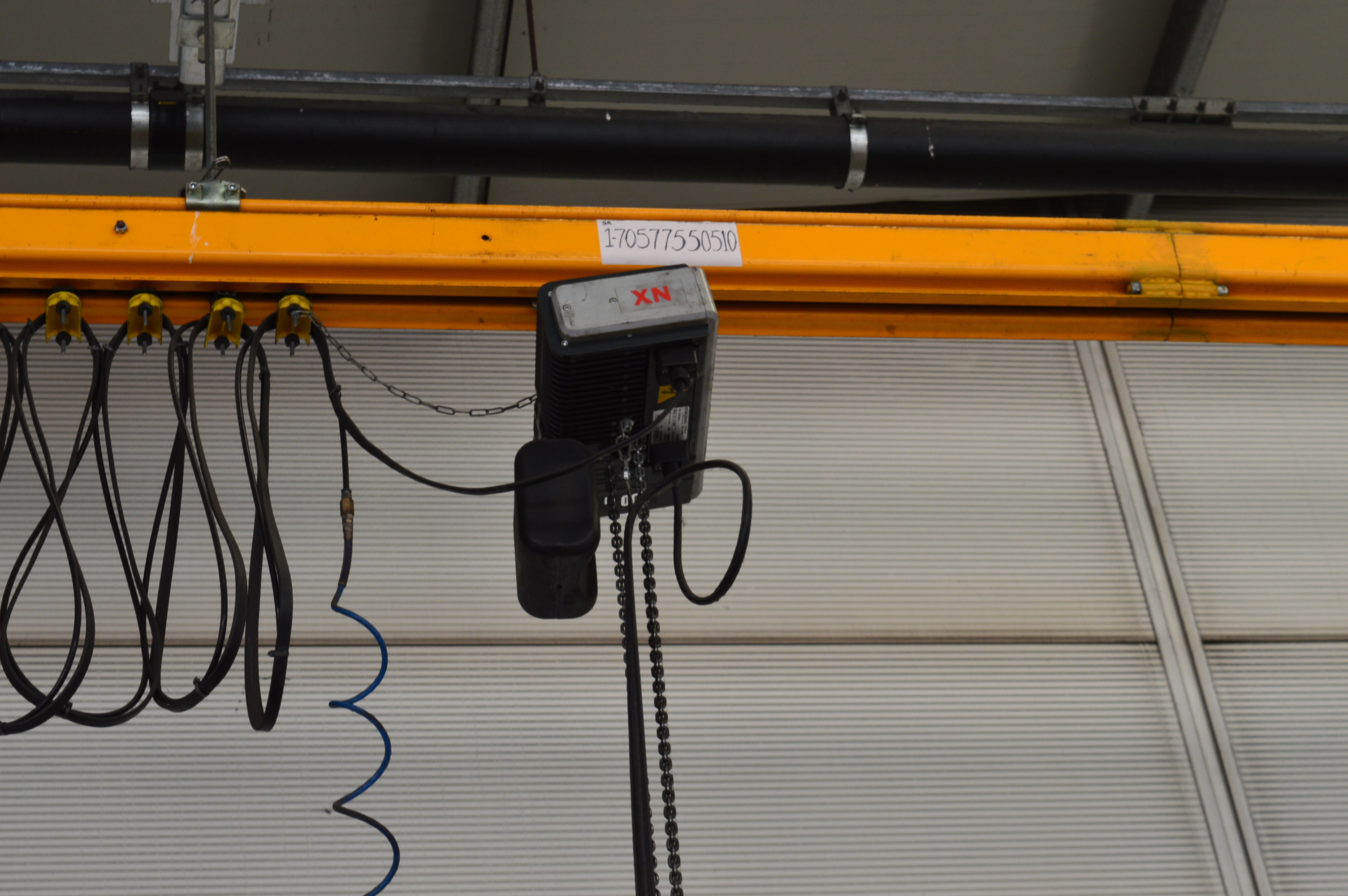 Kone Cranes, 500kg suspended crane with XN 500kg hoist & lifting block, pendan