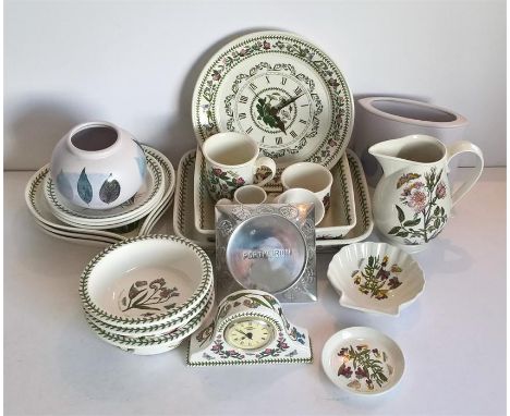 Portmeirion mainly 'Botanic Garden' Various Items including 3 Bowls, 3 Plates, 3 Heart Shaped Plates, Jug, 2 Serving Dishes, 