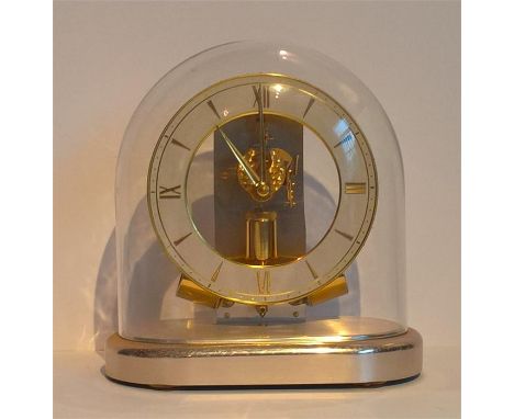 JUNGHANS ATO ANTICLIMATIC Mantel Electric Clock DOME 1950s 7 JEWELS German