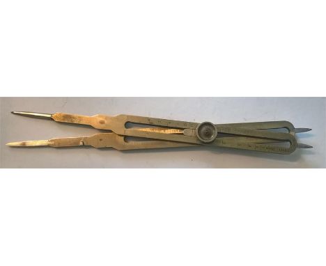 1920's Brass 10" Proportional Divider with Scales