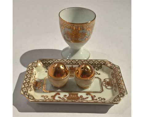 NORITAKE Trinket Tray, Egg Cup, Salt & Pepper