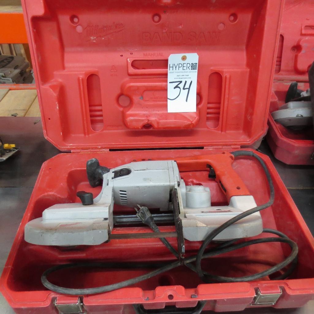 (2) Milwaukee Hand Held Band Saws