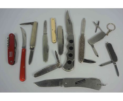 John Watts of Sheffield, Pocket Knife, Also with eleven assorted Pocket Knifes, To include examples by William Rodgers of She