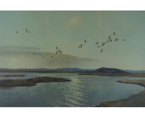 Peter Scott (1909-1989) "Flying Birds" Signed Print, Signed in pencil, 35.5cm x 53.5cm  