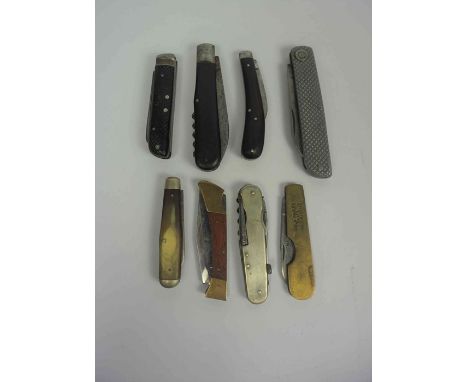 George Wostenholm of Sheffield, Pocket Knife, Having a Rubber grip, Marked no 294, Also with seven assorted Pocket / Combinat