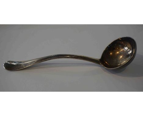 Silver Sauce Ladle, Hallmarks for Hamilton &amp; Inches of Edinburgh, 17.5cm long.  