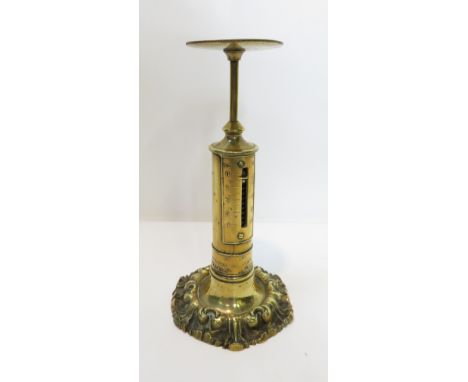 A set of brass letter/postal scales by R.W Winfield, Birmingham