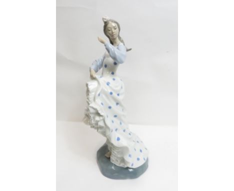 A large NAO figure of Gypsy flamenco dancer, 37cm high