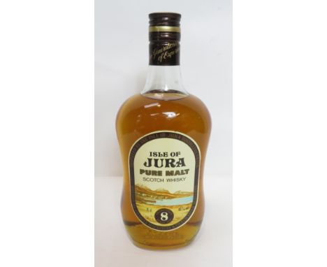 A bottle of Isle of Jura 8 year old Scotch whisky