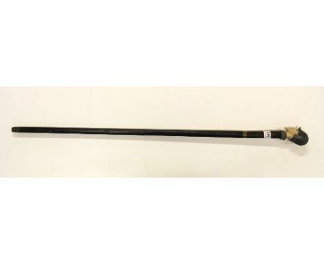 A 19th century sword stick with Conquistador handle, L 92cm