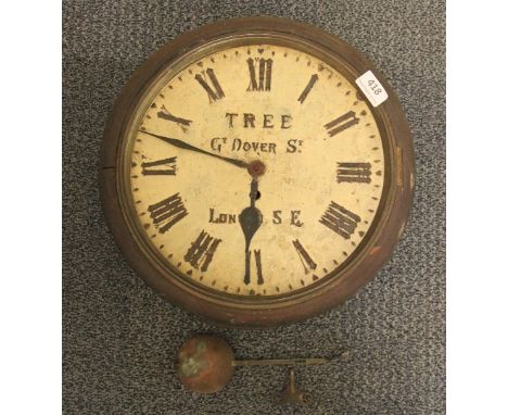 A 19th century wall clock