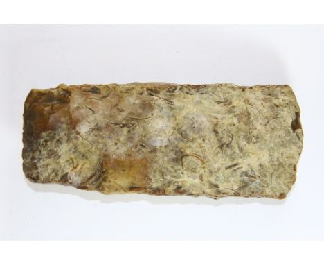 A Neolithic Danish flint axe head, L 15.5cm