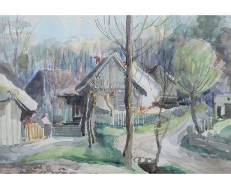 Schober, Peter JakobGschwend 1897 - 1983 Beilstein-Billensbach, Maler und Grafiker, Stud. an der Akad. Stuttgart bei Eckener,
