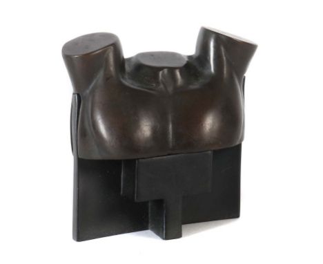 Berrocal, Miguel OrtizVillanueva de Algaidas 1933 - 2006 Antequrea, war ein spanischer Bildhauer. "D", Torso-Plastik mit zwei